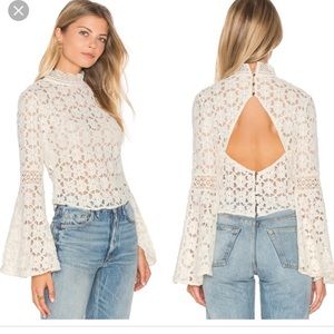 Free People KISS and Bell crochet top